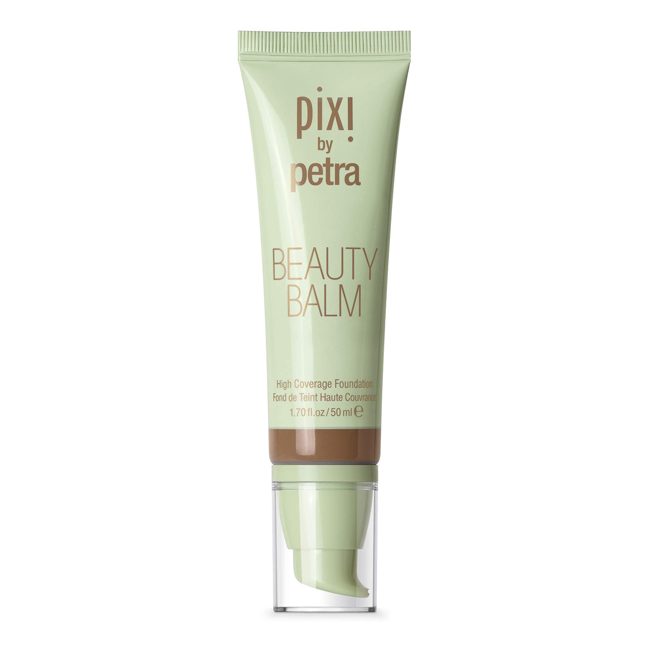 Pixi Beauty Beauty Balm - Mocha 50ml | Medium to Full Coverage Foundation | Ceramides Moisturize Skin | Chamomile Calms and Soothes Complexion | 1.70 Fl Oz
