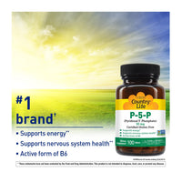 Thumbnail for Country Life P-5-P Vitamin B6 – Bioavailable Pyridoxal-5-Phosphate Supplement for Energy, Nervous System Support, and Red Blood Cell Growth – Certified Gluten Free, Vegan, Non-GMO – 100 Capsules