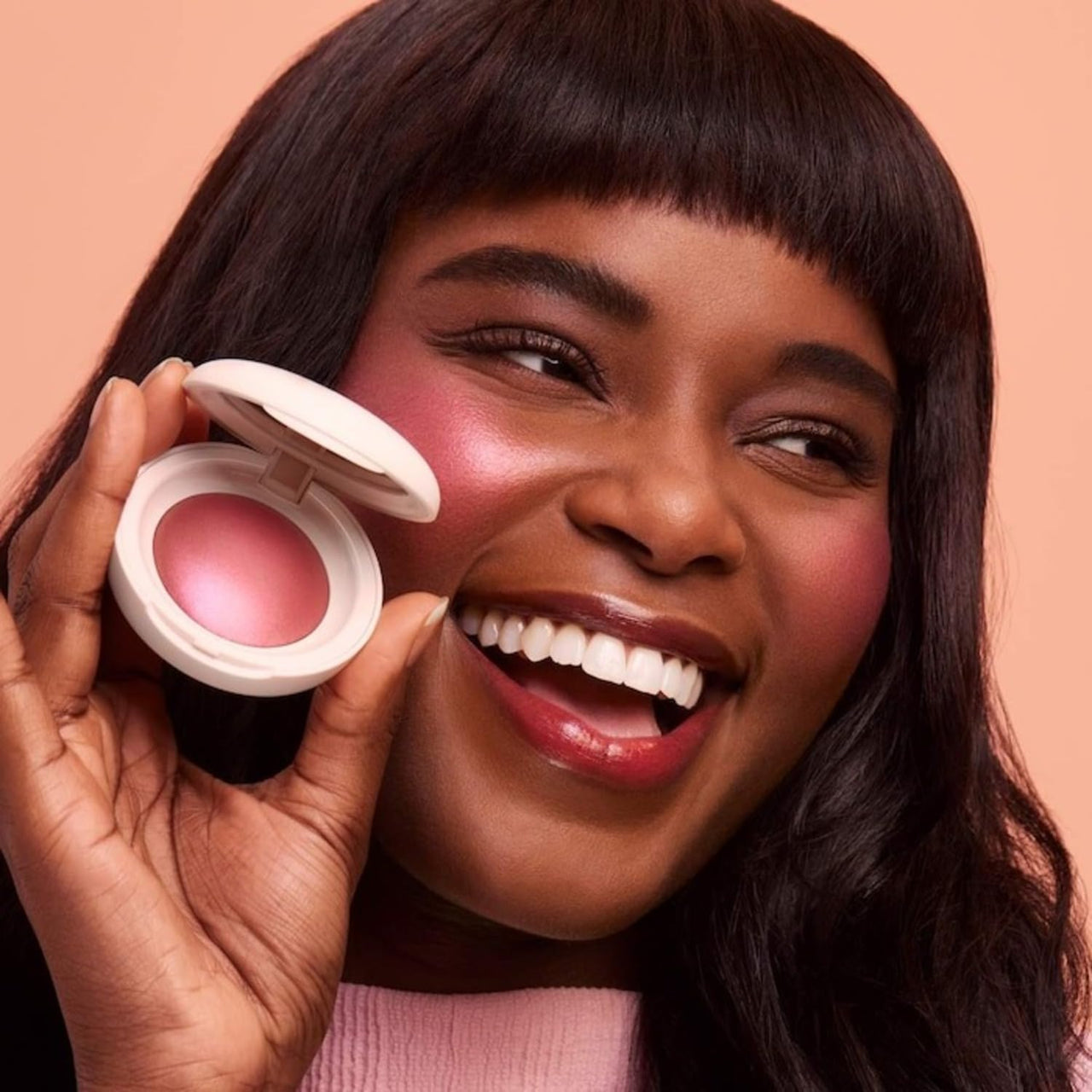 Rare Beauty Soft Pinch Luminous Powder Blush - Truth Radiant Mauve Maroon, 0.098 oz/2.8 g, Palette