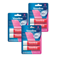Thumbnail for Vaseline Lip Therapy Care Rosy, Fast-Acting Nourishment, Ideal for Chapped, Dry, Cracked, or Damaged Lips, Lip Balm, 3-Pack of 2, 0.16 Oz Each, 6 Lip Balms