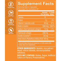 Thumbnail for The Vitamin Shoppe Keratin for Hair with Biotin Collagen - Strong Healthy Hair | Hair Luster & Shine | 120 Capsules | Beauty