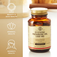 Thumbnail for Solgar Evening Primrose Oil 1300 mg, 60 Softgels (Pack of 2) - Promotes Healthy Skin - Nutritional Support for Women - Non-GMO, Gluten Free, Dairy Free - 120 Total Servings