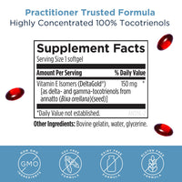 Thumbnail for Designs for Health Annatto-E 150mg Tocotrienols - DeltaGold Vitamin E Complex Supplement with Delta + Gamma Tocotrienols - Cardiovascular, Healthy Aging + Antioxidant Support - Non-GMO (60 Softgels)