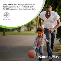 Thumbnail for NaturesPlus Cal/Mag/VIT D3 with Vitamin K2-60 Chewable Tablets - Chocolate Flavor - Calcium, Magnesium, Vitamin D3 & K2 Bone Health Support Supplement - 30 Servings