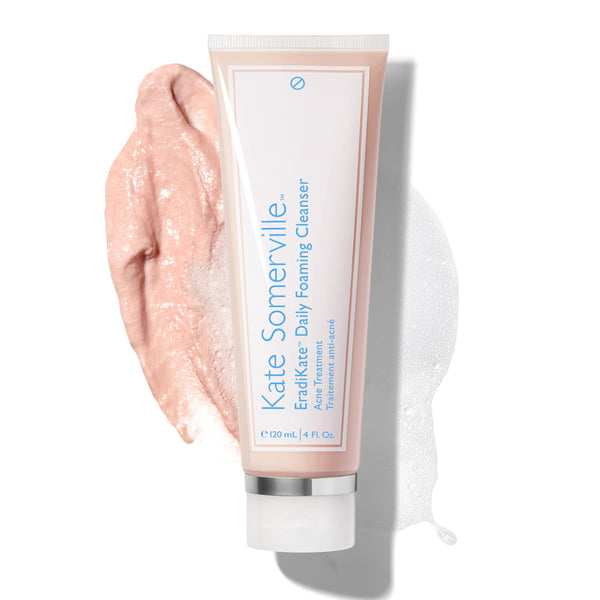 EradiKate 3% Sulfur Daily Foaming Cleanser Acne Treatment – Clinically Formulated Medicated Face Wash Balances Skin and Cleans Pores, 4 Fl Oz