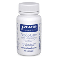 Thumbnail for Pure Encapsulations Peptic-Care - Zinc-L-Carnosine - Gut Health & Antioxidant Supplement - Supports Gastric Health* - Vegan & Gluten-Free - 60 Capsules