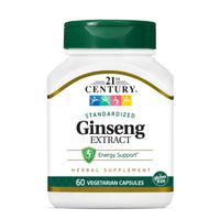 Thumbnail for 21st Century Ginseng Extract Veg Capsules, 60Count