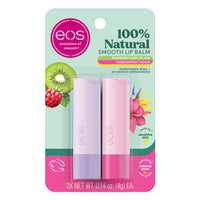 Thumbnail for eos 100% Natural Lip Balm, Raspberry Kiwi Splash & Passionfruit Agave, All-Day Moisture, Lip Care Products, 0.14 oz, 2-Pack
