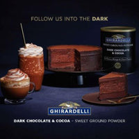 Thumbnail for Ghirardelli Sweet Ground Dark Chocolate & Cocoa Powder, 3 Pound Can (Pack of 1) with Ghirardelli Stamped Barista Spoon