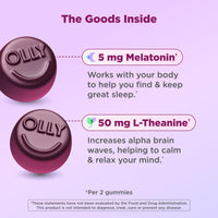 Thumbnail for OLLY Extra Strength Sleep Gummy 5 mg Melatonin, L-Theanine, Chamomile, Lemon Balm Extracts, Sleep Aid, BlackBerry Flavor - 90 Count