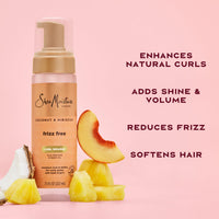 Thumbnail for SheaMoisture Curl Mousse for Curly Hair, Coconut & Hibiscus Styling Mousse for Frizz Control & Volume, with Shea Butter, 7.5 oz