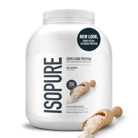 Thumbnail for Isopure Zero Carb 100% Pure Whey Isolate Protein Powder, Gluten-Free, with Vitamins, Unflavored, 25g Protein Per Serving, 4.5 Lbs, 70 Servings (Packaging May Vary)