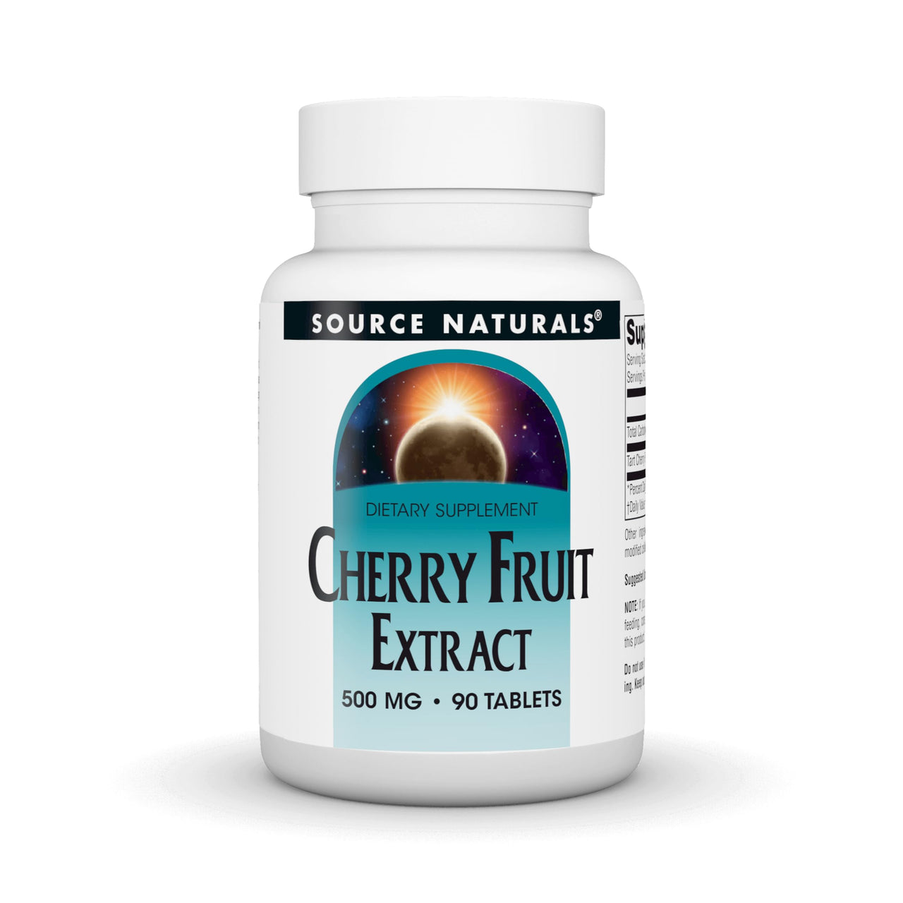 Source Naturals Cherry Fruit Extract, Dietary Supplement - 500mg - 90 Vegetarian Tablets