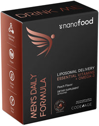 Thumbnail for Codeage Daily Men Liquid Vitamins Supplement - Liposomal Multivitamin A, B, C, D, E, Biotin, Omega-3 & Omega-9 - Folate, Niacin, BlackBerry, Vegan - Sugar-Free & Non-GMO - 30 Pouches