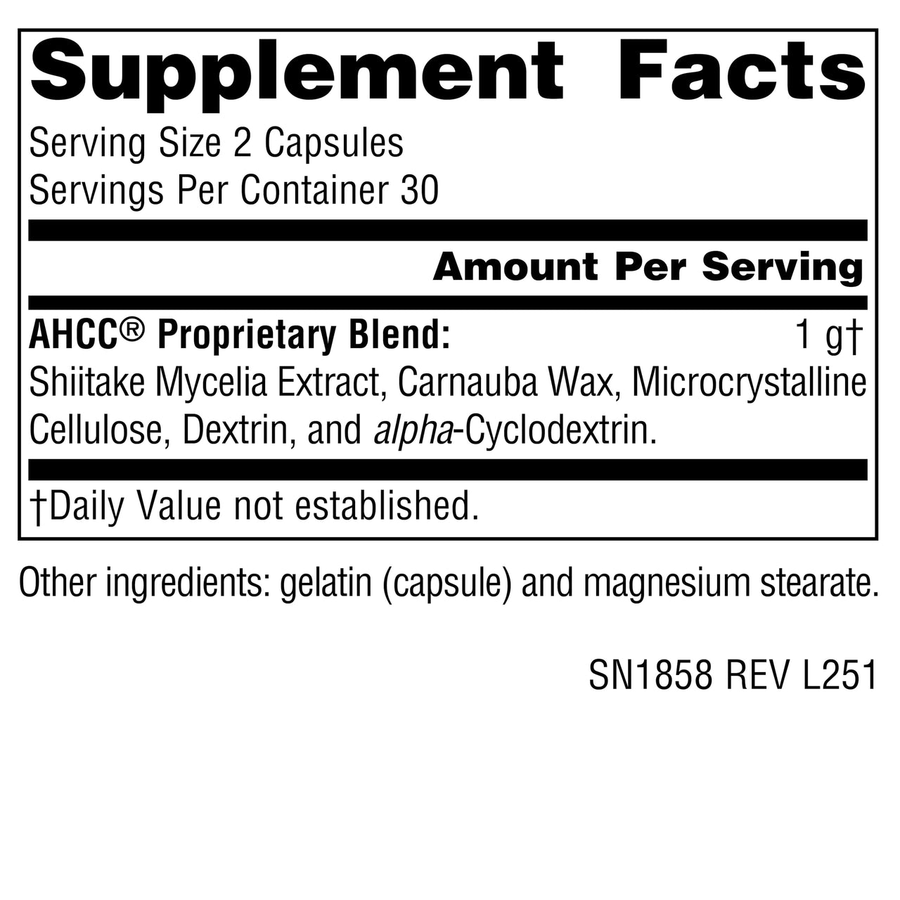 Source Naturals AHCC Increases Natural Killer Cell Activity* 500mg - 60 Capsules