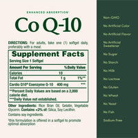 Thumbnail for Natures Bounty Co Q-10 400mg, 39 Rapid Release Softgels