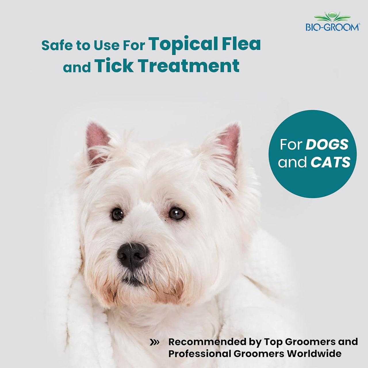 Bio-Groom Waterless Dog Shampoo - Tearless, No-Rinse, Dog Bathing Supplies, Puppy Wash, Cat Grooming Supplies, Cruelty-Free, Product Made in USA, Dry Shampoo Spray - 16 fl oz 1-Pack