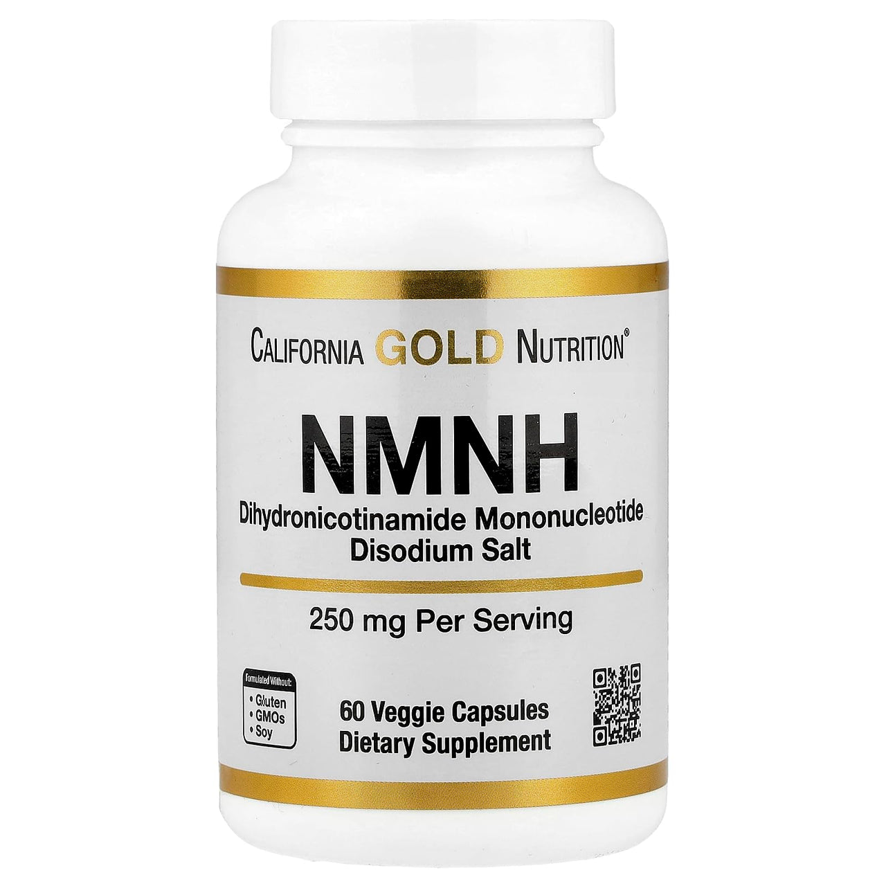 California Gold Nutrition NMNH, 250 mg, 60 Veggie Capsules