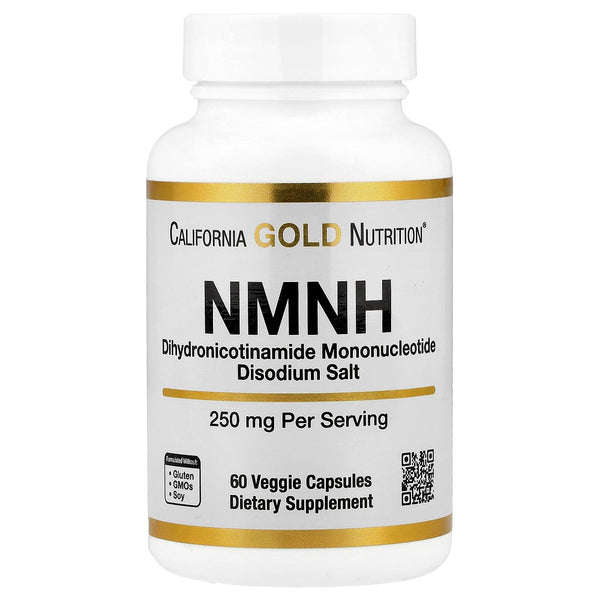 California Gold Nutrition NMNH, 250 mg, 60 Veggie Capsules
