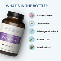 Thumbnail for The Wellness Company Restful Sleep - Melatonin-Free, Deep Sleep, REM Support, Non-Habit Forming - Kava, Rafuma Leaf, Ashwagandha & Valerian Root | 60ct (1 Month Supply)