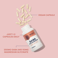 Thumbnail for VIMERGY GABA with Magnesium – Supports Nervous System Function – Promotes Relaxation – Kosher, Vegan & Gluten-Free – 60 Capsules
