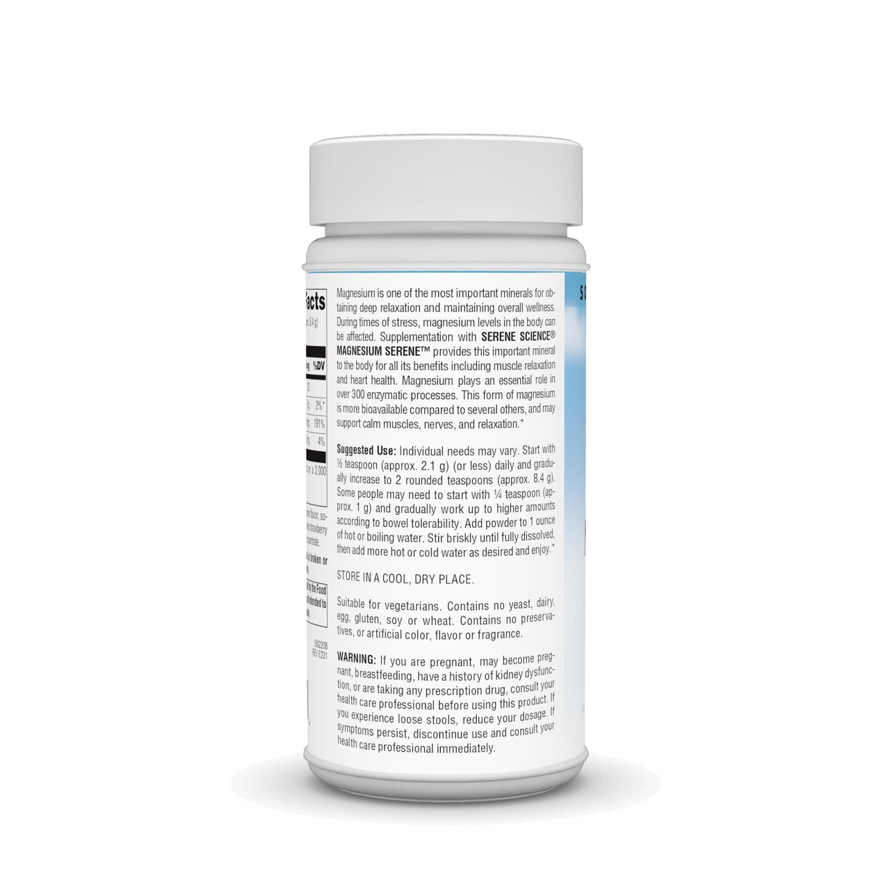 Source Naturals Serene Science Magnesium Serene, Peaceful Body*, Tangerine Flavored - 9 Ounce Powder