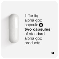 Thumbnail for Toniiq Ultra High Purity Alpha GPC Capsules - 600mg Concentrated Formula - 90%+ Highly Purified and Bioavailable Nootropic - 120 Capsules Alpha GPC Supplement