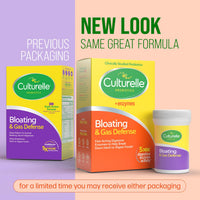 Thumbnail for Culturelle Bloating & Gas Defense, Digestive Enzymes & Probiotics for Digestive Health, 30 Capsules, Supports Occasional Indigestion & Discomfort