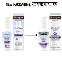 Thumbnail for Neutrogena Ultra Sheer Face Sunscreen with Vitamin E & SPF 60, Sunscreen for Face with Broad Spectrum UVA/UVB Protection, Fragrance-Free, Oxybenzone-Free, Water-Resistant (80 minutes), 1.7 Fl Oz