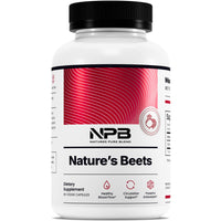 Thumbnail for Nature's Pure Blend Organic Beet Root Powder Capsules – Beet Root Capsules & Beets Supplements for Circulation – L Arginine – Nitric Oxide Supplements – 1500MG