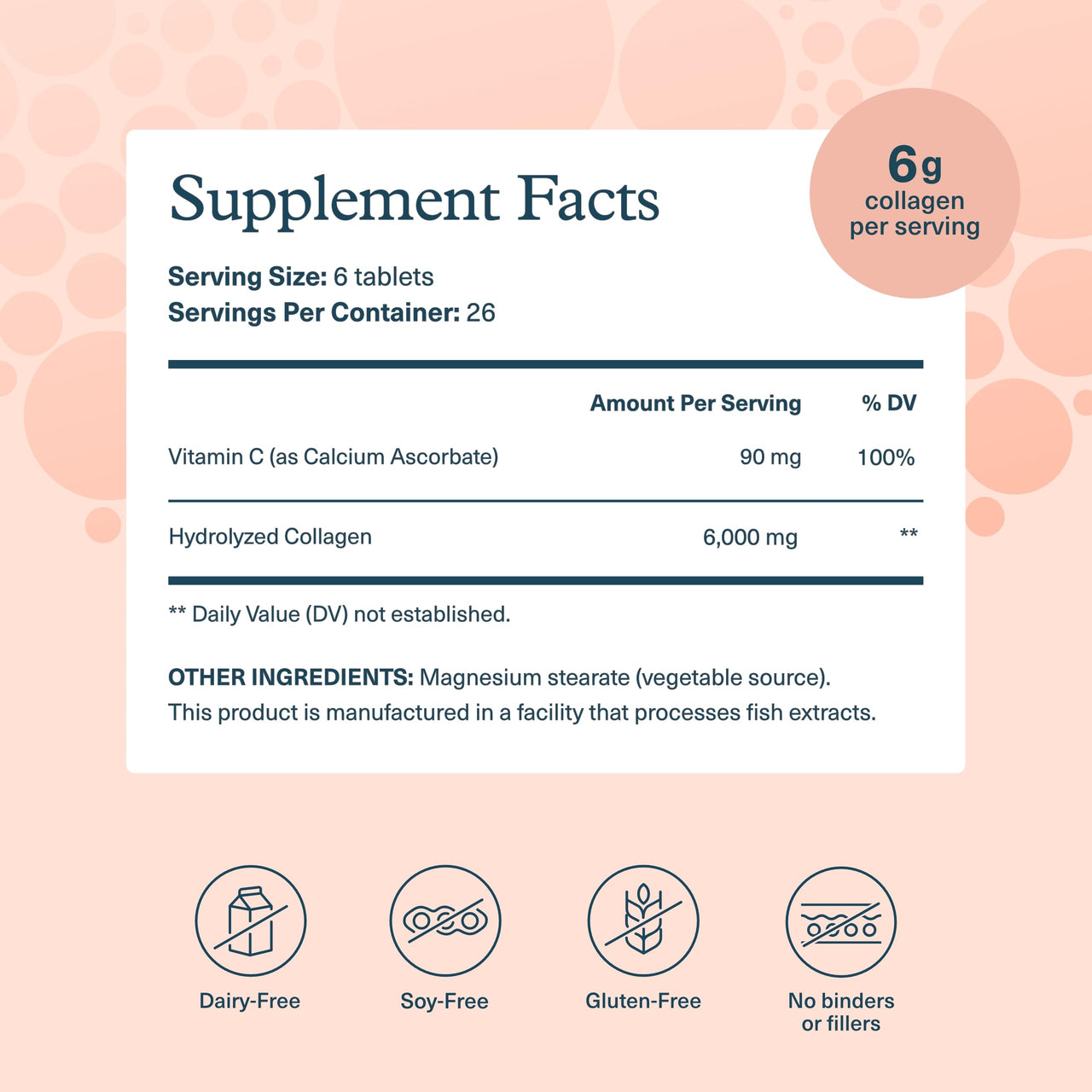 Youtheory Advanced Collagen - 6,000 mg - with Vitamin C - for Hair, Skin & Nails* - Collagen Supplements for Women and Men - 160 Tablets