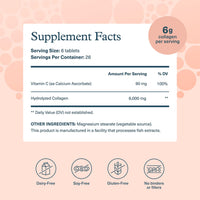 Thumbnail for Youtheory Advanced Collagen with Vitamin C - 6,000 mg Hydrolyzed Collagen Peptides & Amino Acids - Hair, Nails, Joints & Bones Support - 160 Tablets (26-Day Supply)*