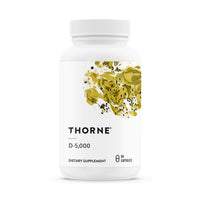 Thumbnail for THORNE - Vitamin D-5000 - Vitamin D3 Supplement - Support Healthy Bones, Teeth, Muscles, Cardiovascular & Immune Function* - NSF Certified for Sport - Gluten-Free, Soy-Free - 60 Servings