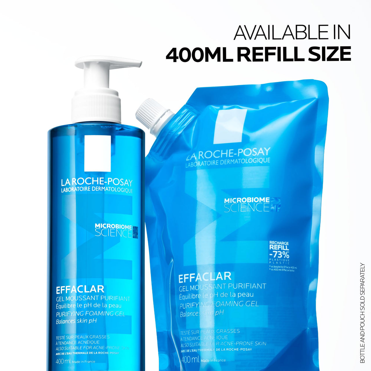 La Roche-Posay Effaclar Purifying Foaming Gel Cleanser for Oily Skin, With Zinc Pidolate To Remove Excess Oil & Shine, Alcohol Free & Oil Free, Sensitive Skin Tested