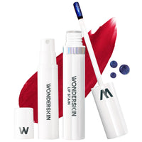 Thumbnail for Wonderskin Wonder Blading All Day Lip Stain Peel Off Masque and Reveal Kit - Long Lasting, Waterproof Red Lip Tint, Transfer Proof Natural Makeup Stain Kit (Divine)