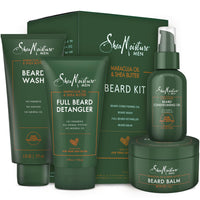 Thumbnail for SheaMoisture Beard Kit for Men – Beard Wash, Conditioning Beard Oil, Full Beard Detangler + Beard Balm with Shea Butter & Maracuja Oil, Gifts for Men (4 Piece Set)