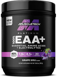 Thumbnail for MuscleTech | Platinum Essential Amino Acids Supplement with Electrolytes | Pre-Workout Powder for Energy, Muscle Growth & Strength Builder for Men & Women | 387 grams | 30 Servings