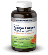 Thumbnail for American Health Chewable Papaya Enzyme with Chlorophyll 600 Chwbls
