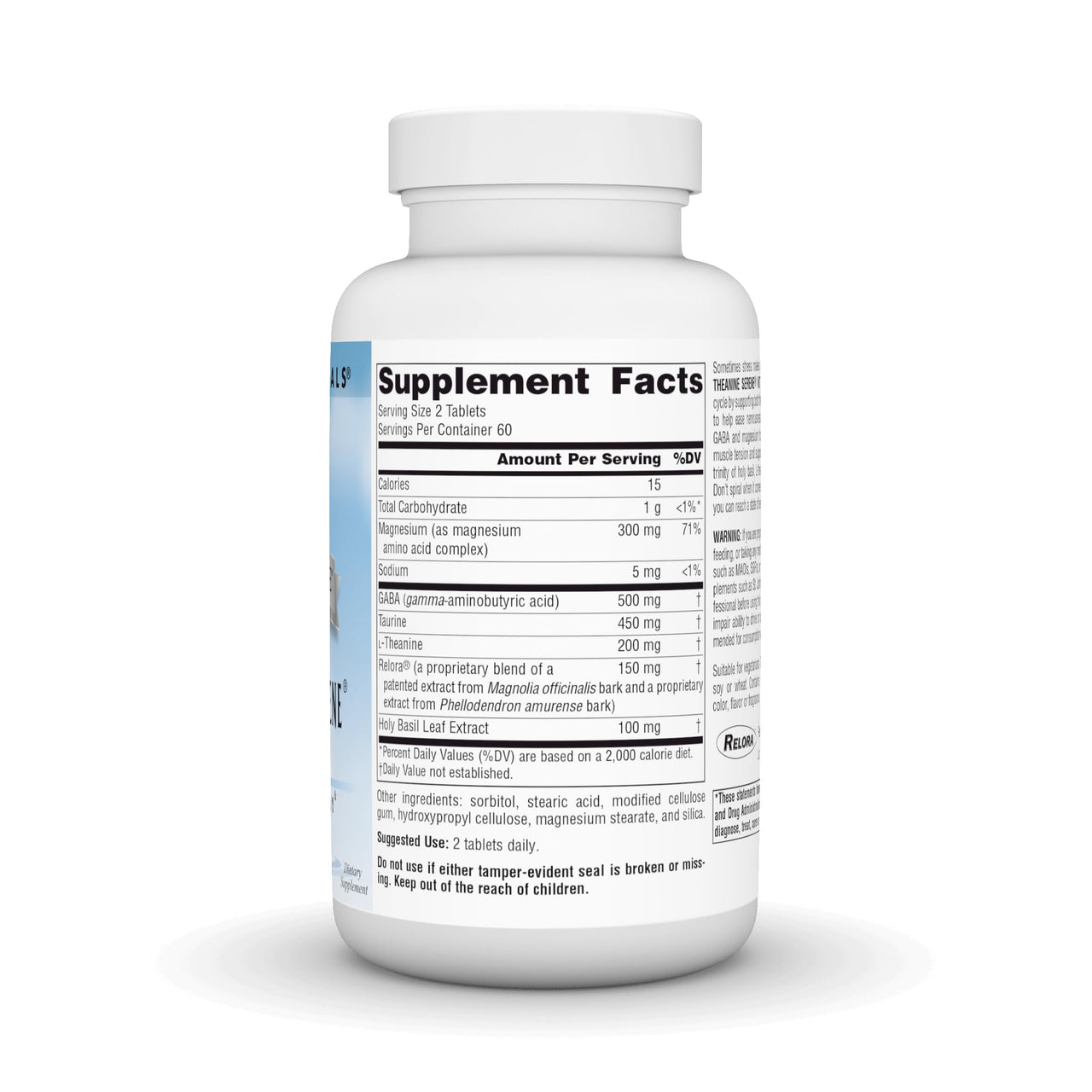 Source Naturals Theanine Serene with Relora, Calm Mind and Body* - 120 Tablets