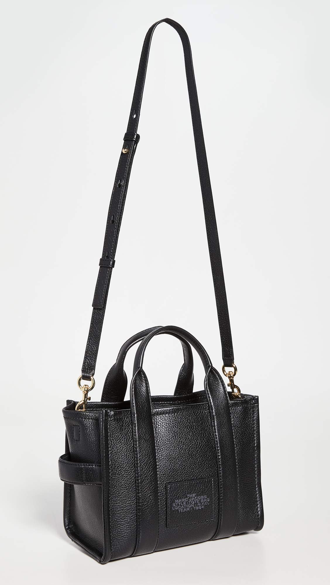 Marc Jacobs Women's The Leather Small Tote Bag, Black, One Size
