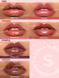 Thumbnail for SHEGLAM Glaze Daze Lip Gloss Shiny Tinted Lip Gloss High Gloss Finish Plumping Lip Care Nourishing Not Easy to Fade Liquid Lip Cosmetics-Jammy