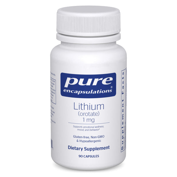 Pure Encapsulations Lithium (Orotate) 1 mg | Support for Calmness and Behavior* | 90 Capsules
