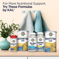 Thumbnail for KAL Nutritional Yeast Supplement, Fortified w/ B12, Biotin, Folic Acid, Other B Vitamins, Naturally Occurring Amino Acids, Healthy Hair, Skin & Energy Support, Vegan, Gluten Free, 83 Serv, 500 Tablets