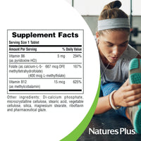 Thumbnail for NaturesPlus Folic Acid Hearts - 90 Tablets - Supports Immune & Prenatal Health with Methylfolate & Methylcobalamin - Gluten Free, Vegetarian, Allergen Free - 90 Servings