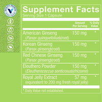 Thumbnail for The Vitamin Shoppe Ginseng - Energy Support, Mental Clarity & Adaptogenic Wellness (60 Capsules)