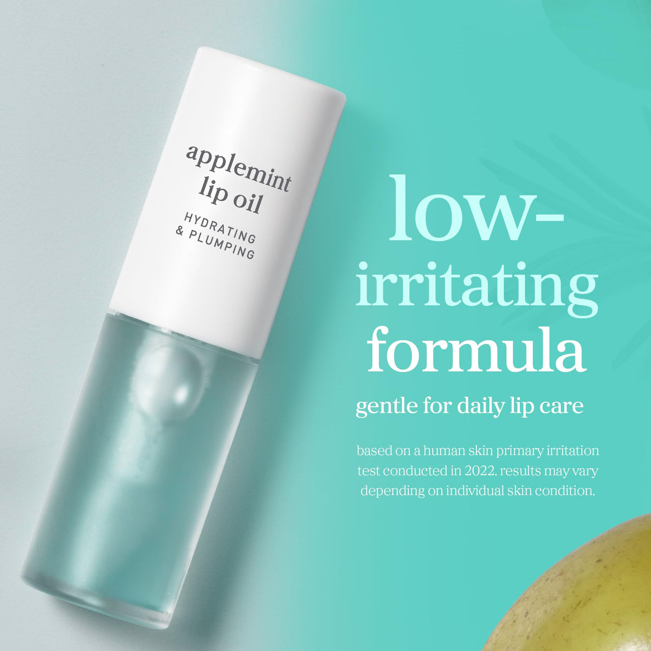NOONI Korean Lip Oil - Applemint | Long-Lasting, Moisturizing, Plumping, Revitalizing for Dry Lips, Waterproof, No Peel Off, Hydrating, Nourishing Crystal Clear, 0.12 FL Oz