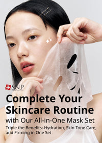 Thumbnail for SNP Supercharged Sheet Mask Set | Variety Sheet of 4-Collagen, 4-Aloe, 4-Rose Face Mask Sheet | Facial Mask for Hydrating and Moisturizing | Korean Skincare Gift Set | 12 Sheets