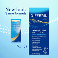 Thumbnail for Differin Acne Treatment Gel, 30 Day Supply, Retinoid Treatment for Face with 0.1% Adapalene, Gentle Skin Care for Acne Prone Sensitive Skin, 15g Tube (Packaging May Vary)