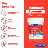 Thumbnail for De La Cruz Cream - Maximum Strength Muscle and Joint Camphor Ointment to Reduce Pain 11% (2.5 oz (Pack of 2))
