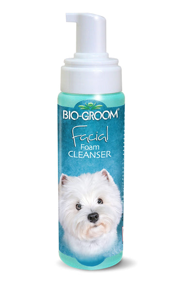 Bio-groom Facial Cleanser - Dog Face Wash, Unscented, No Rinse, Dog Face Scrub, Tear Stain Remover, Cruelty-Free, Made in USA, Dog Face Cleaner - 8 fl oz 1-Pack